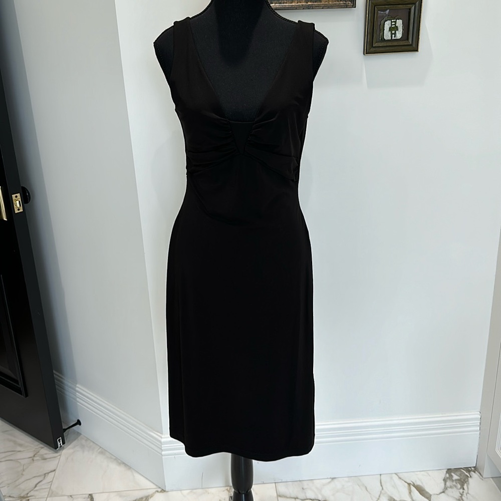 BCBG MaxAzaria midi black dress